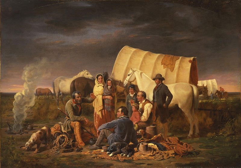 William Tylee Ranney (1813-1857). Advice on the Prairie, 1853. Oil on canvas: 38.75 x 55.25 in. Gift of Mrs. J. Maxwell Moran. 10.91