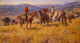 A Treasure from Our West: "When Law Dulls the Edge of Chance" by Charles M. Russell. 28.78