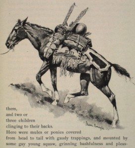 Figure 16. Untitled. Illustration by Remington in Francis Parkman's On the Oregon Trai, 1892. Photograph courtesy American Studies dept., University of Virginia.