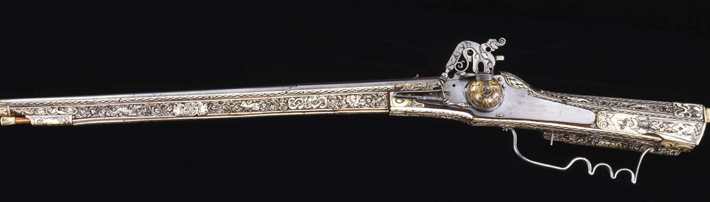 Wheelock musket. Gift of Olin Corporation, Winchester Arms Collection. 1988.8.1028