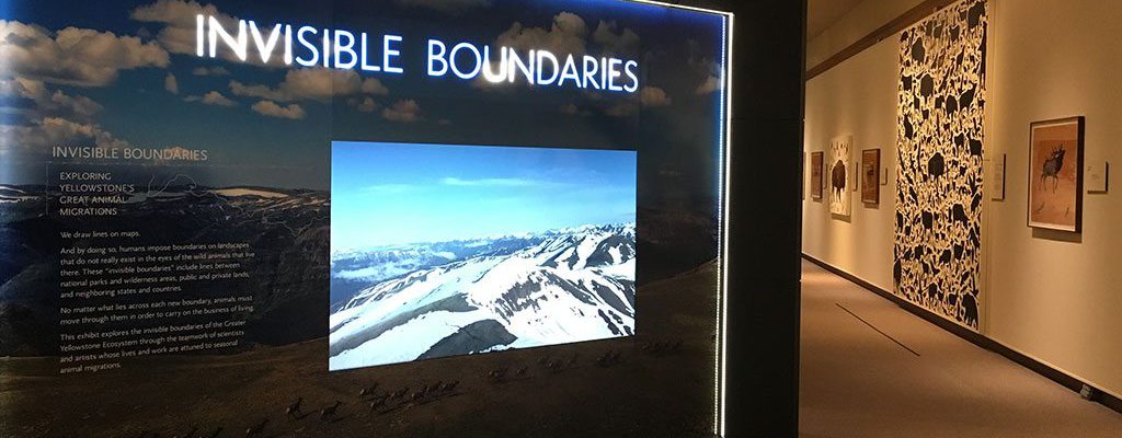 The Invisible Boundaries exhibition, pictured here at the Buffalo Bill Center of the West in 2016, appears at the National Museum of Wildlife Art in Jackson, Wyoming