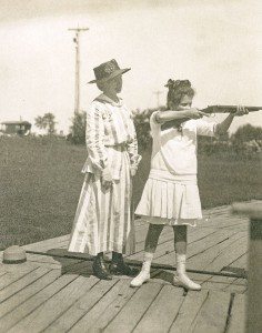 “Annie Oakley Teaching the Younger Set to Shoot with the Scatter-gun,” ca. 1920. MS 6 William F. Cody Collection. P.69.1594