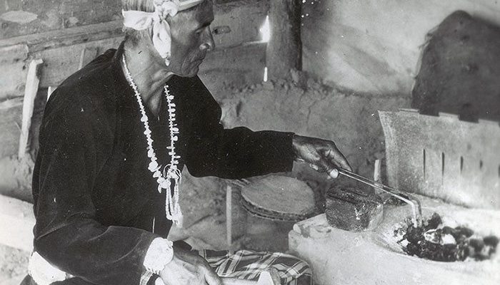 A Treasure from Our West: Photograph, Navajo silversmith. P.71.1894