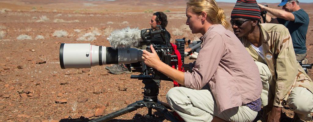 Filmmaker Jenny Nichols in Namibia in 2014. Nichols is the speaker at the June 1 Buffalo Gals Luncheon at the Buffalo Bill Center of the West. Photo courtesy Pong Media.