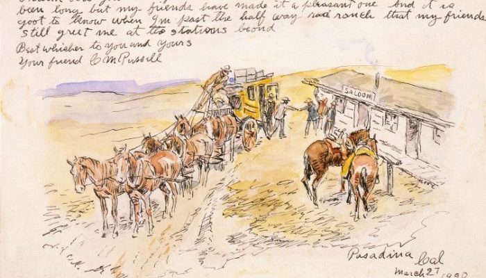 Charles Russell's illustrated letters
