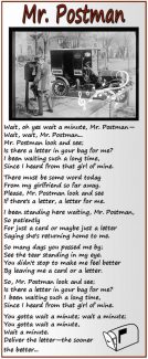 Mr Postman Lyrics Buffalo Bill Center Of The West