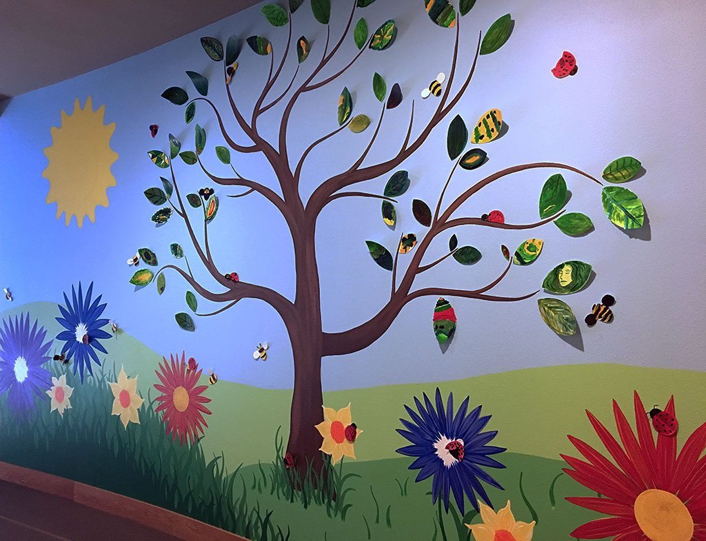 Winterfest attendees have the opportunity to work on another mural at the Buffalo Bill Center of the West. This one was completed at a Family Fun Day last year.