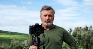 Dave Showalter speaks about his photography and book, "Sage Spirit," at the July 27 Draper After Dark lecture.
