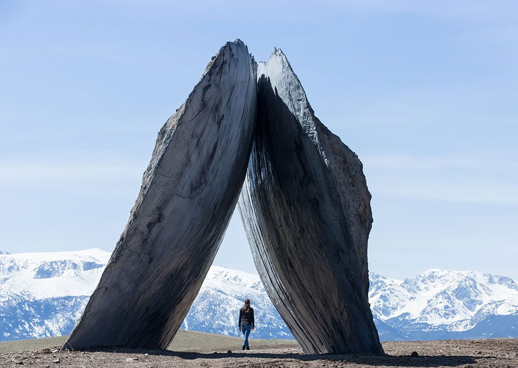 Join us for the "Forged & Founded" sculpture symposium June 17. Ensamble Studio (Antón García-Abril and Débora Mesa), Inverted Portal, 2015. Image courtesy of Tippet Rise/Iwan Baan. Photo by Iwan Baan. 