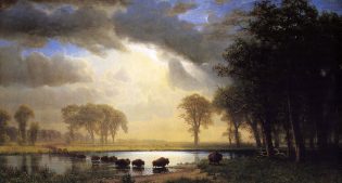 Albert Bierstadt's "Buffalo Trail," 1867