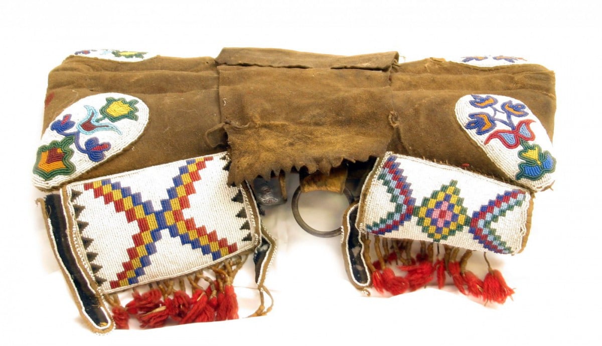 Plains Cree Saddle. The Paul Dyck Plains Indian Buffalo Culture Collection, acquired through the generosity of the Dyck family and additional gifts of the Nielson Family and the Estate of Margaret S. Coe. NA.403.240