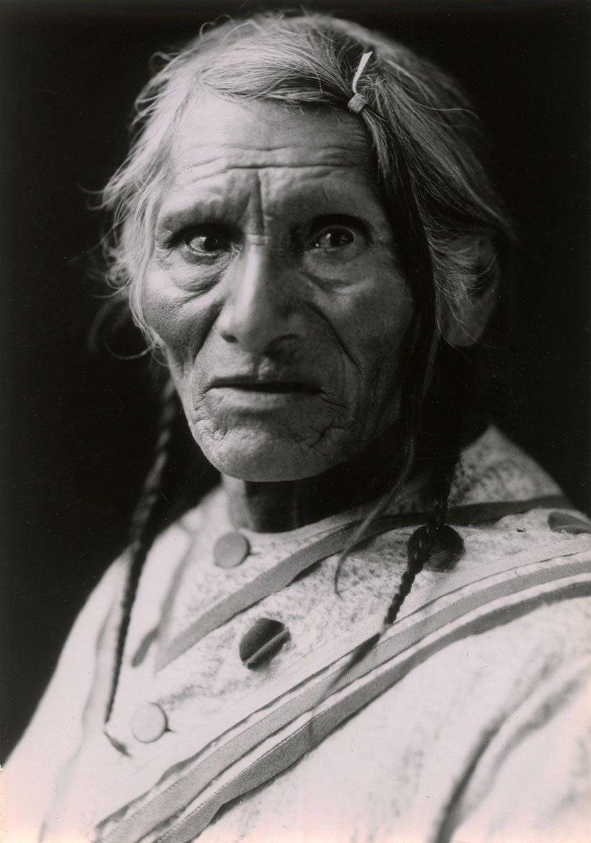 "Old Tom" wearing capote, ca. 1930-1940. MS 320 Paul Dyck Plains Indian Buffalo Culture Collection. P.320.89