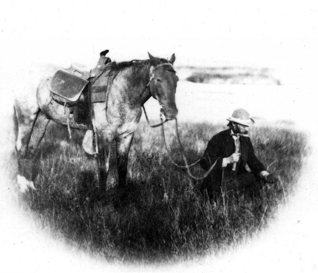 Ferdinand Vandeveer Hayden, leader of the 1871 U.S. Geological Survey of the Territories, was determined to see that "Yellowstone went public." USGS photo.