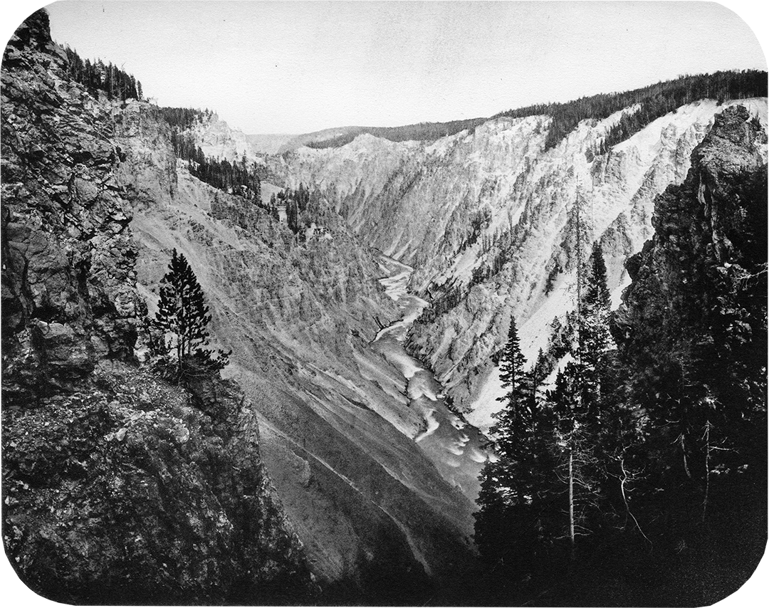 William Henry Jackson (1843-1942). "Grand Canyon of the Yellowstone." WHJ-A.035