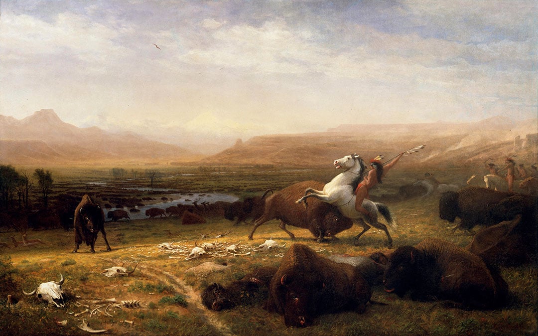 Albert Bierstadt (1830–1902). "The Last of the Buffalo," ca. 1888. Oil on canvas. Gertrude Vanderbilt Whitney Trust Fund Purchase. 2.60