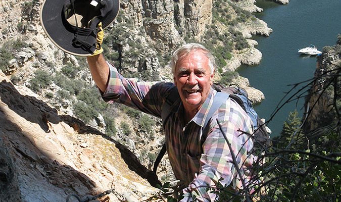Dr. Larry Loendorf enjoying time in the field. Courtesy photograph.