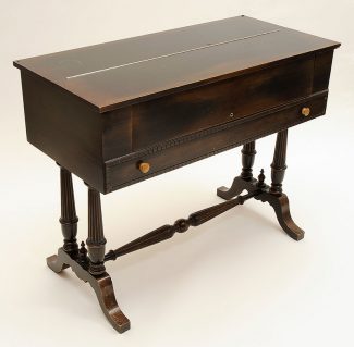 Traveling desk of Nate Salsbury, mahogany, ca. 1898–1905. 1.69.1788