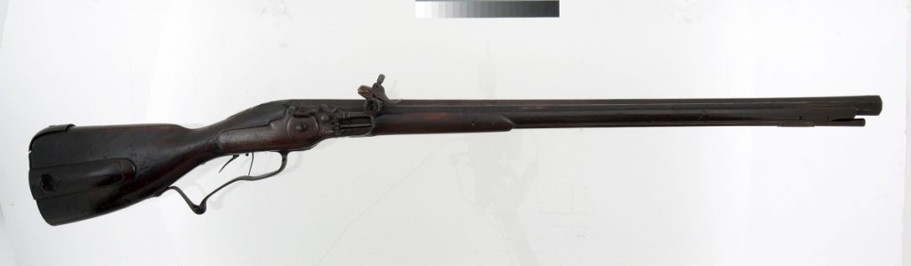 Wheellock rifle. Image Courtesy the Cody Firearms Museum. Gift of Olin Corporation, Winchester Arms Collection.