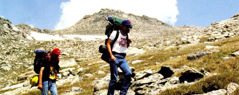 Hiking in Beartooth Mountains. National Park Service photo.