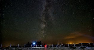 04.2019: Lunchtime Expedition: Medicine Wheel at night. Joel Haynes photo.