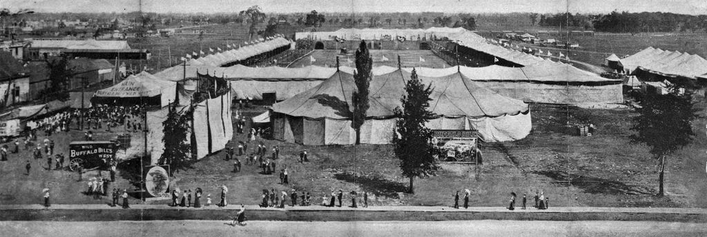 Wild West show grounds in Europe, ca. 1900. MS6 William F. Cody Collection, McCracken Research Library. P.69.1512