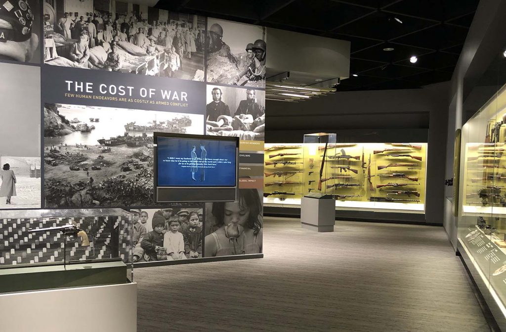 "The Cost of War" section in the new Cody Firearms Museum. June 2019.