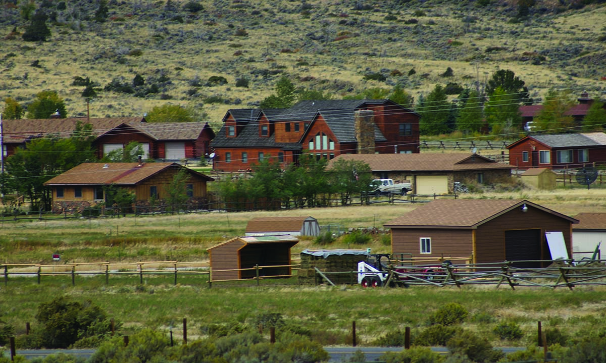 The appeal of the Greater Yellowstone Ecosystem leads landowners to build closer and closer to wildlife habitats and migration routes. C.R. Preston photo.