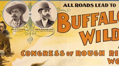 "All Roads Lead to Buffalo Bill's Wild West poster, 1894. Museum purchase. 1.69.20 (detail)