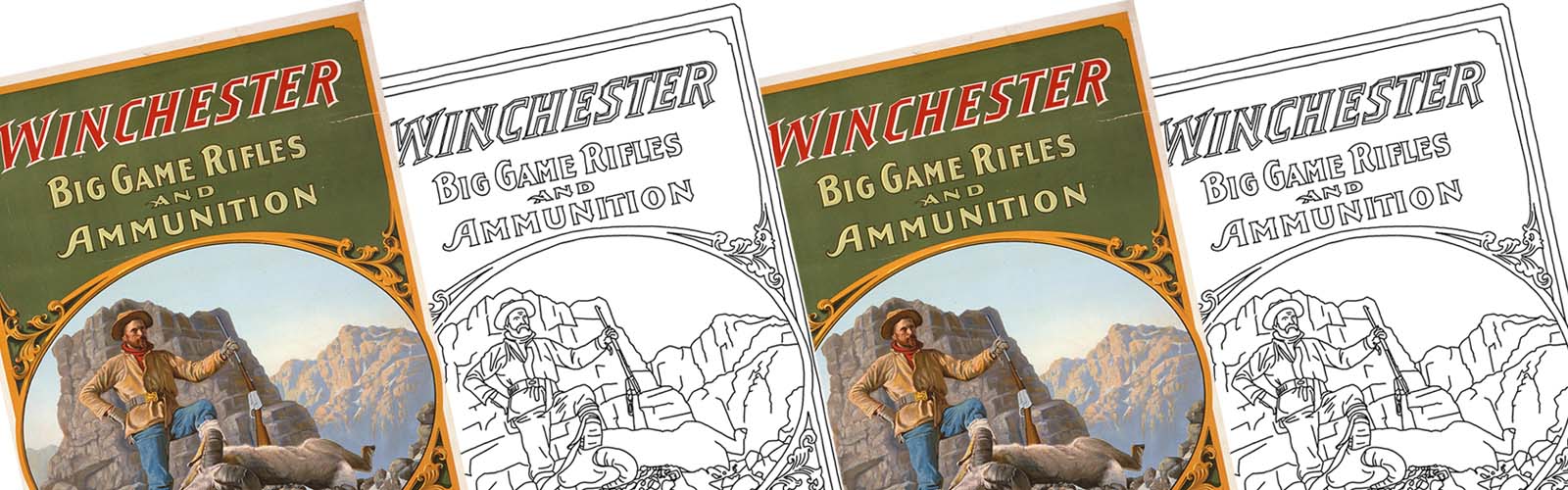 Cody Firearms Museum coloring book - features collection objects