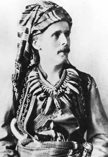 Karl May as Kara Ben Nemsi ("Karl, son of the Germans"), 1896. Karl May Museum photo.