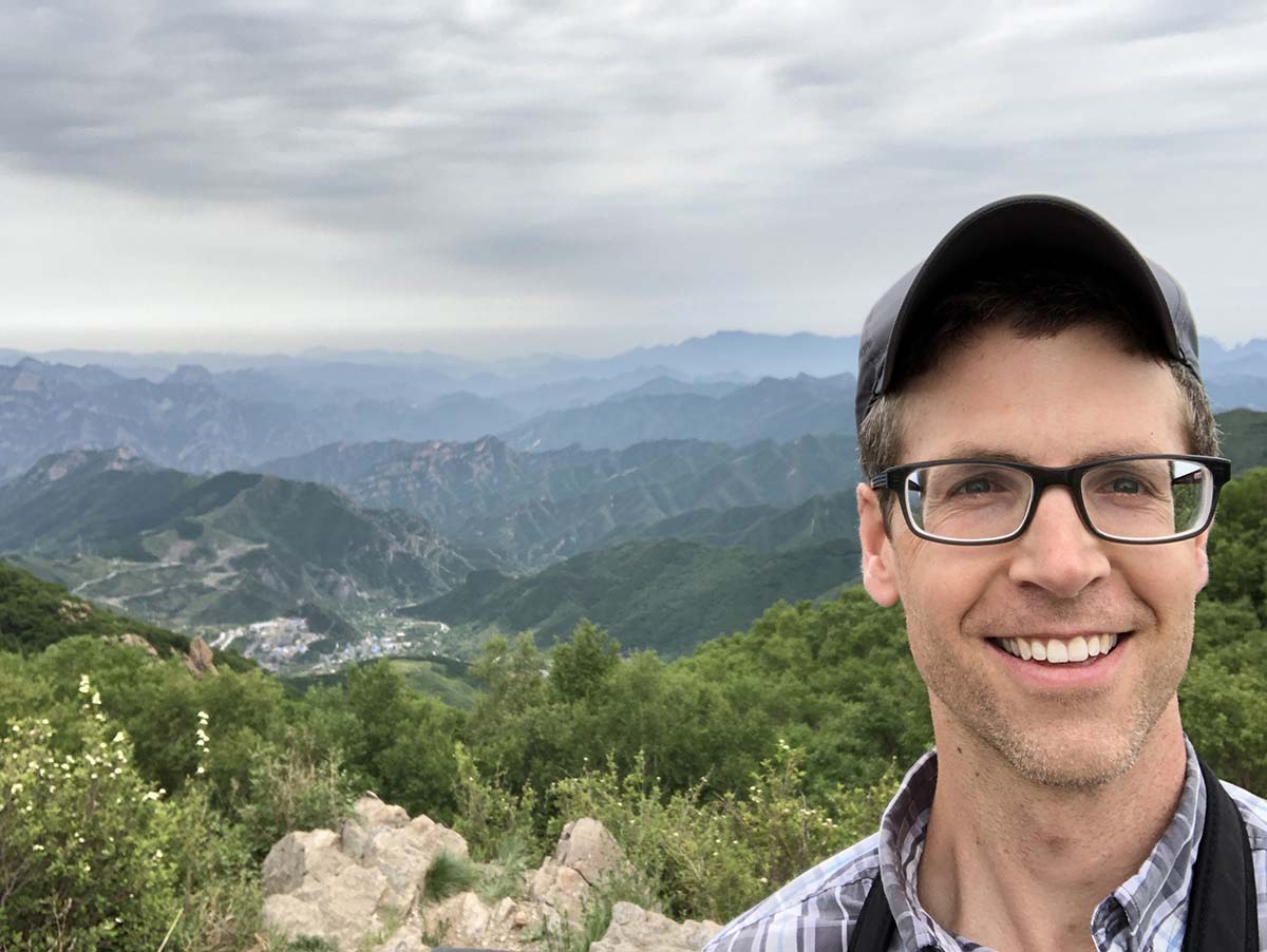 Dr. Andrew Jacobson in the field.