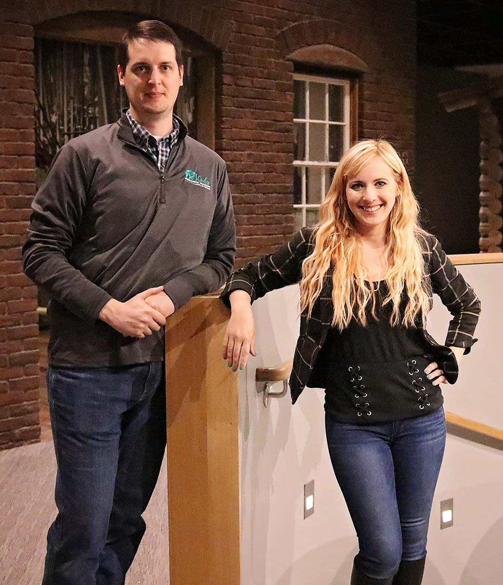 Danny Michael, current Cody Firearms Museum curator, and former curator Ashley Hlebinsky.