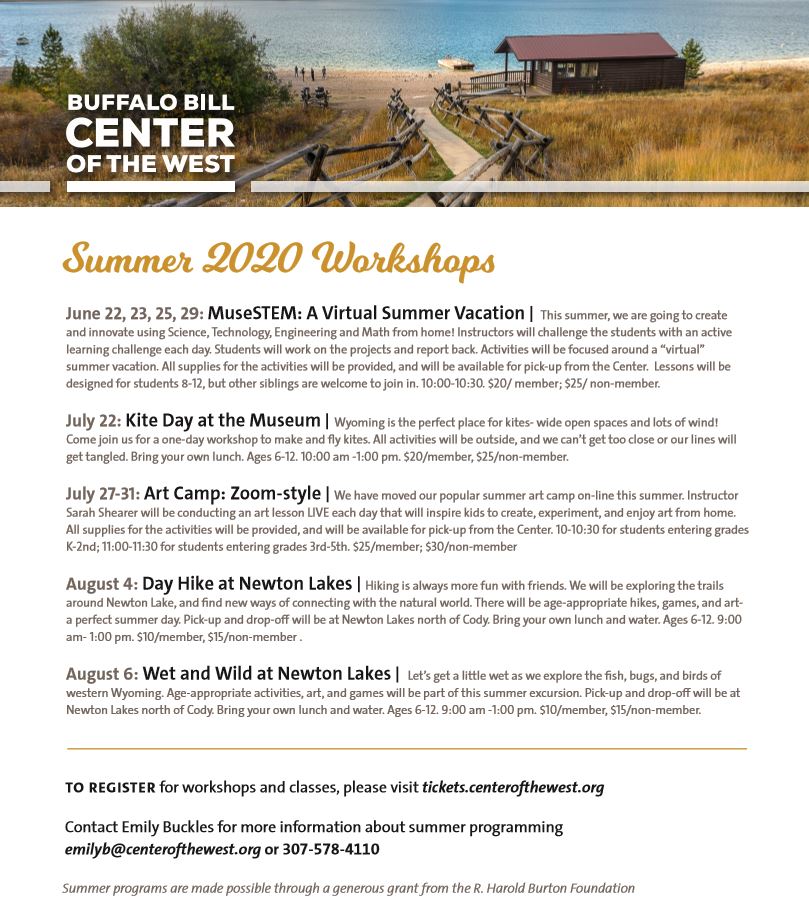 Summer 2020 Workshops