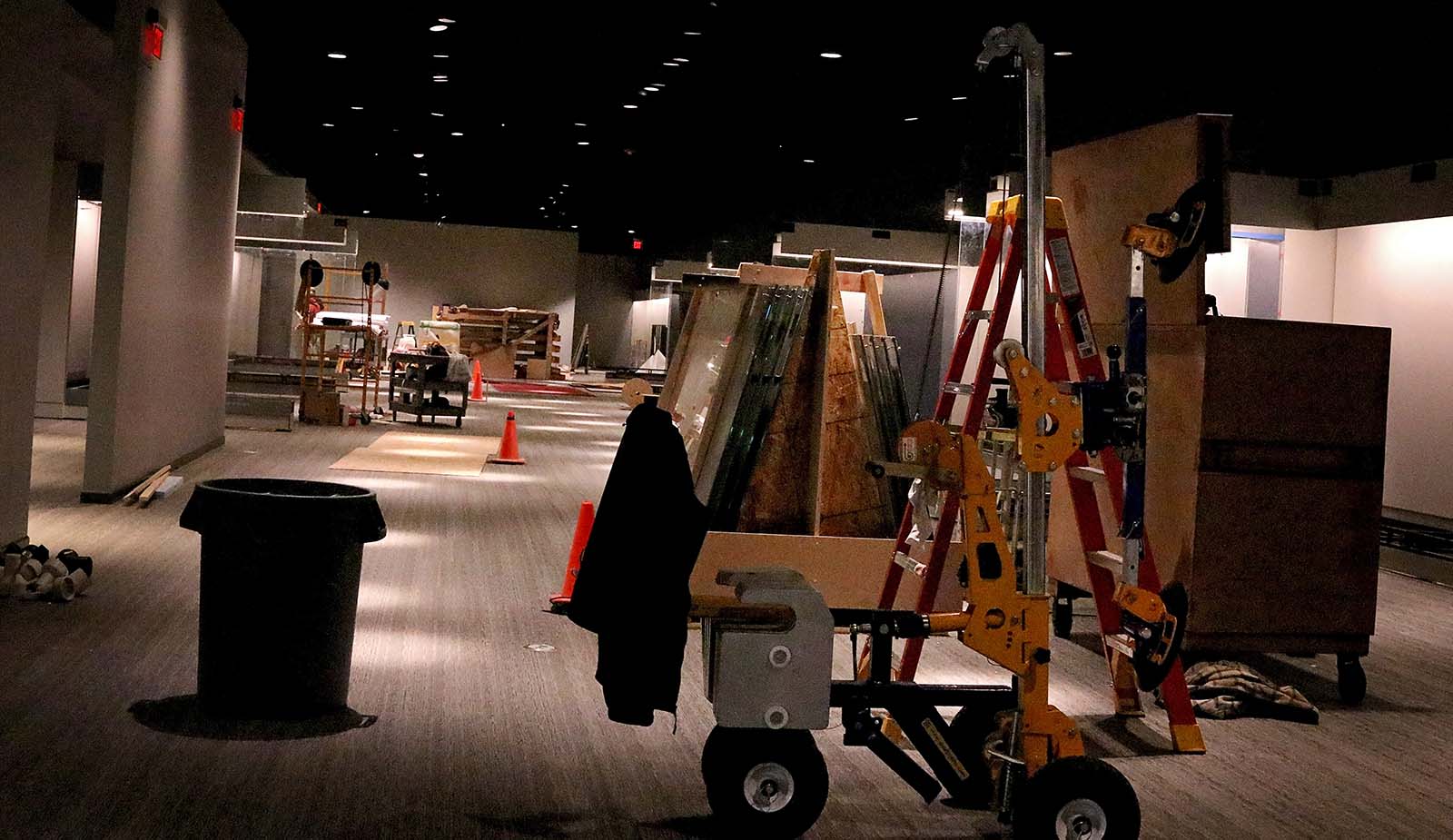 Cody Firearms Museum space during renovation.
