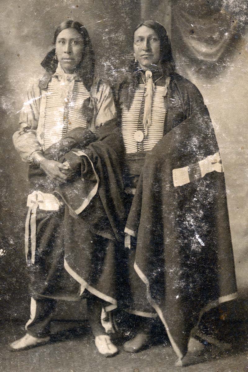 Samuel Lone Bear and Joseph Black Fox. MS 320 Paul Dyck Plains Indian Buffalo Culture Collection. P.320.470