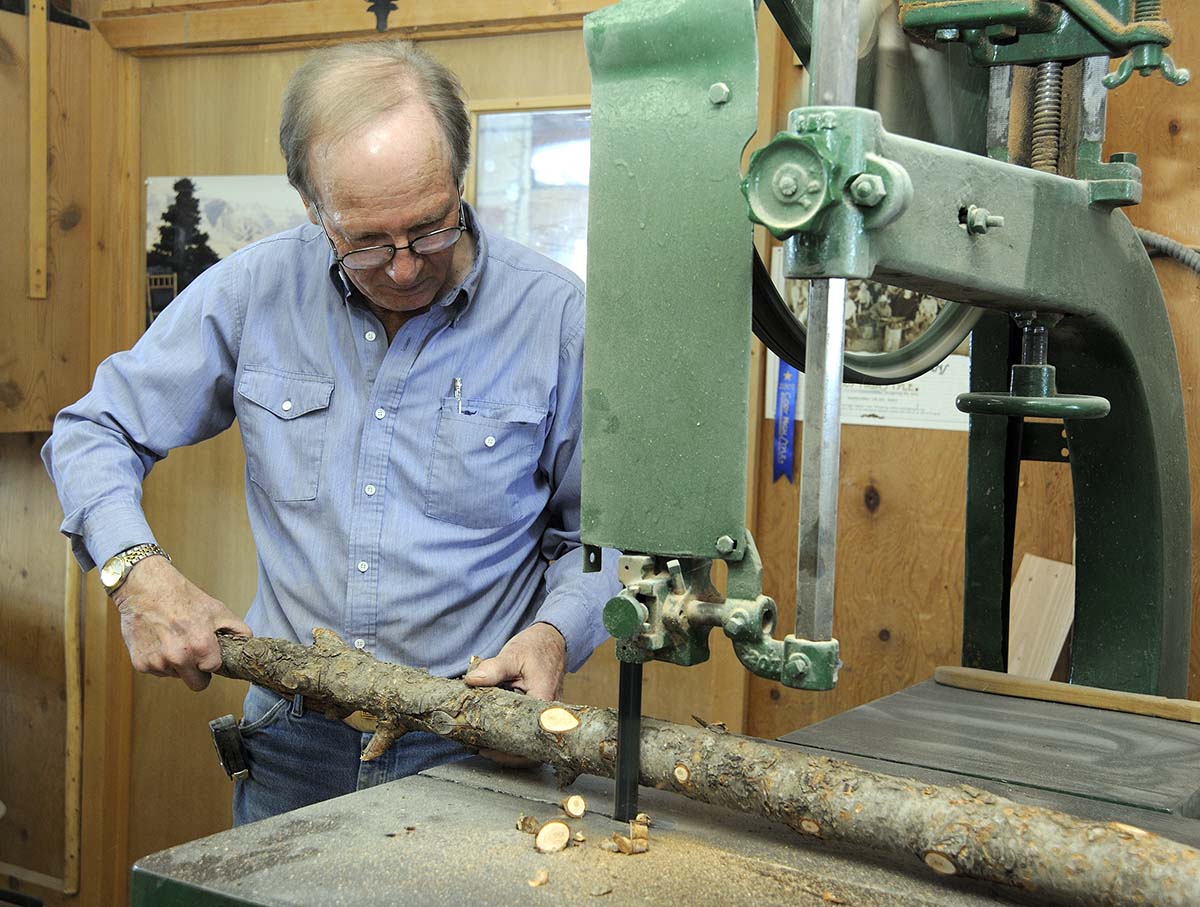 The just-right poles of Douglas fir have to be aged, dried, treated for insects, and peeled. Then expertise and creativity adhere together for that one-of-a-kind western design.