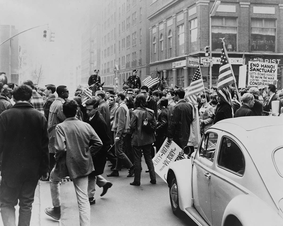 Vietnam demonstrators, 1967. "New York World-Telegram" and the Sun Newspaper Photograph Collection. Library of Congress Prints and Photographs Division, Washington, D.C. 20540. LC-USZ62-130141