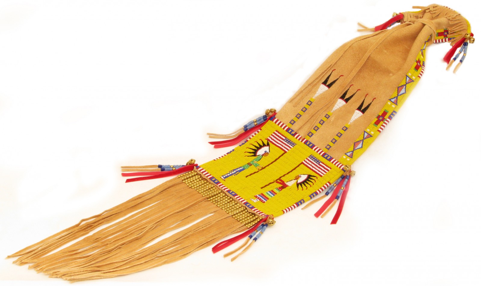 Native American Pipe Bag with beadwork and porcupine quill - Mandan/Ar –  The Sundance Gallery