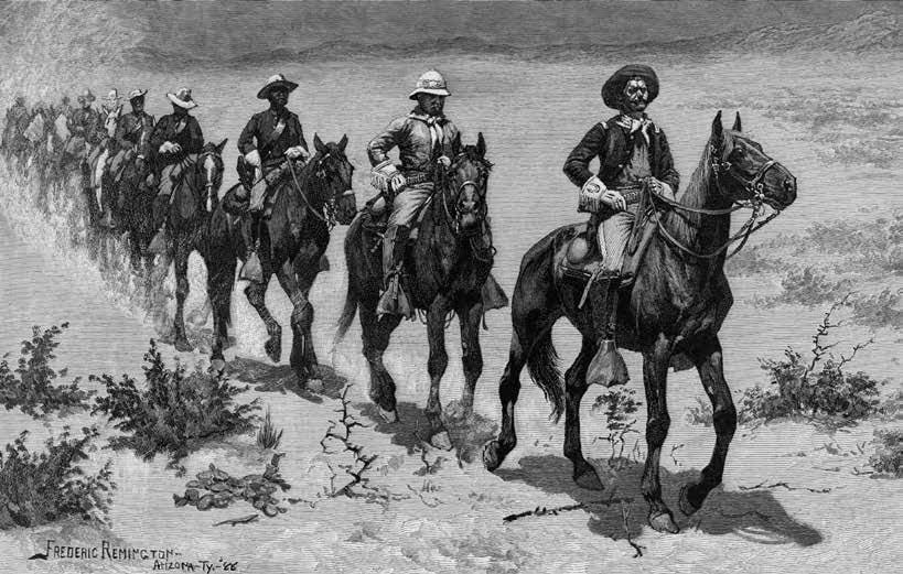"Marching in the Desert," "Century Magazine," April 1889. Collection of Dr. John Langellier, used by permission.