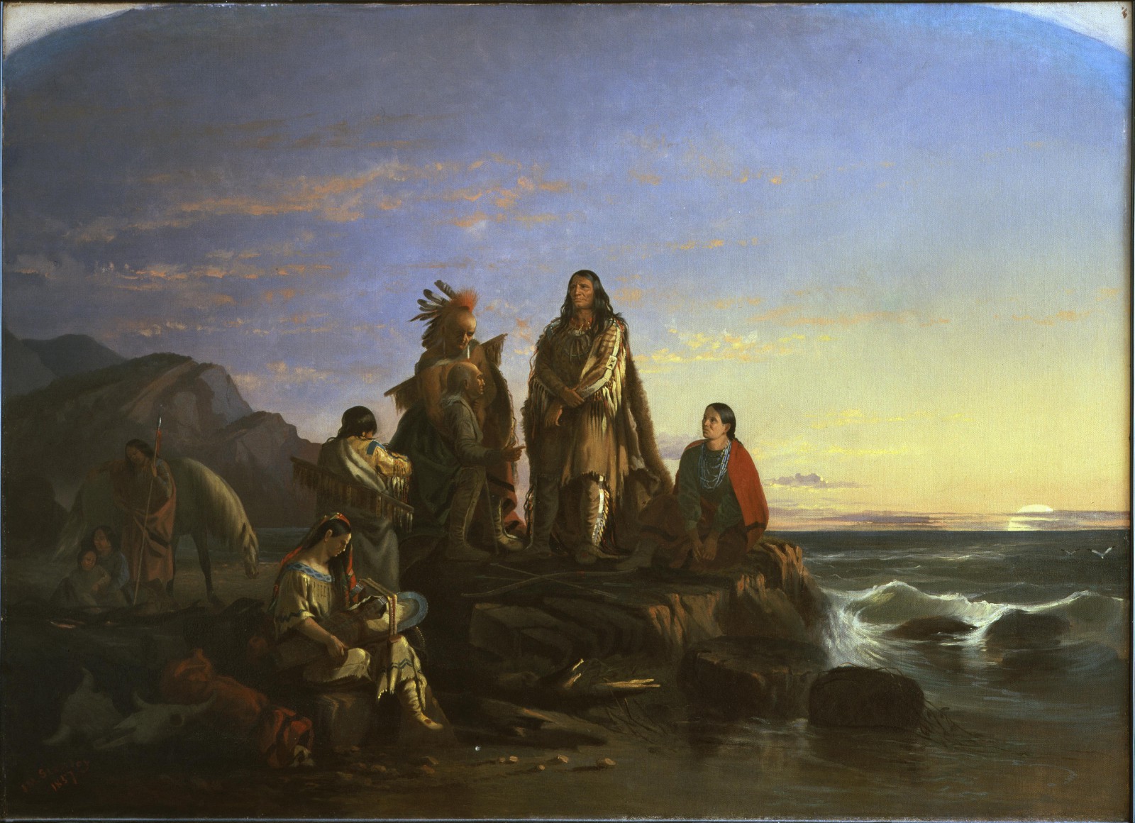 John Mix Stanley (1814 - 1872). "The Last of Their Race," 1857. Oil on canvas. Museum purchase. 5.75