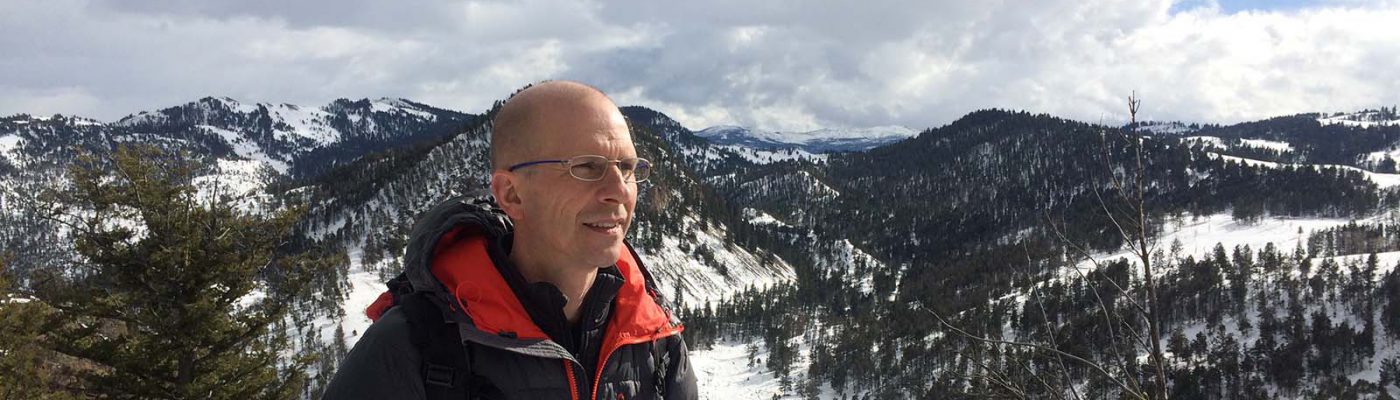 Frank T. van Manen on Rattlesnake Butte in Yellowstone National Park.