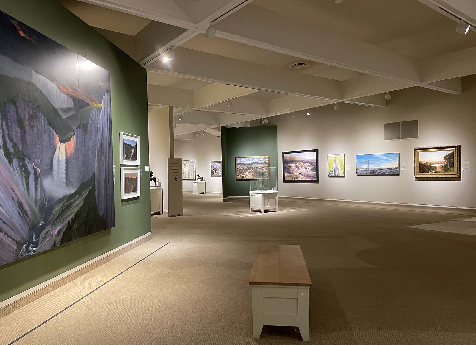 Whitney Western Art Museum, with Stephen Hannock's "Flooded Cascade" at left.