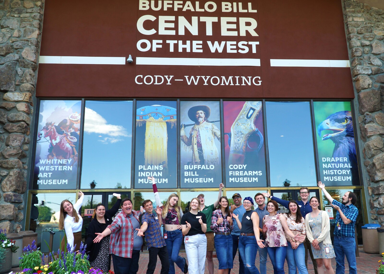 Interns in front of the Center of the West