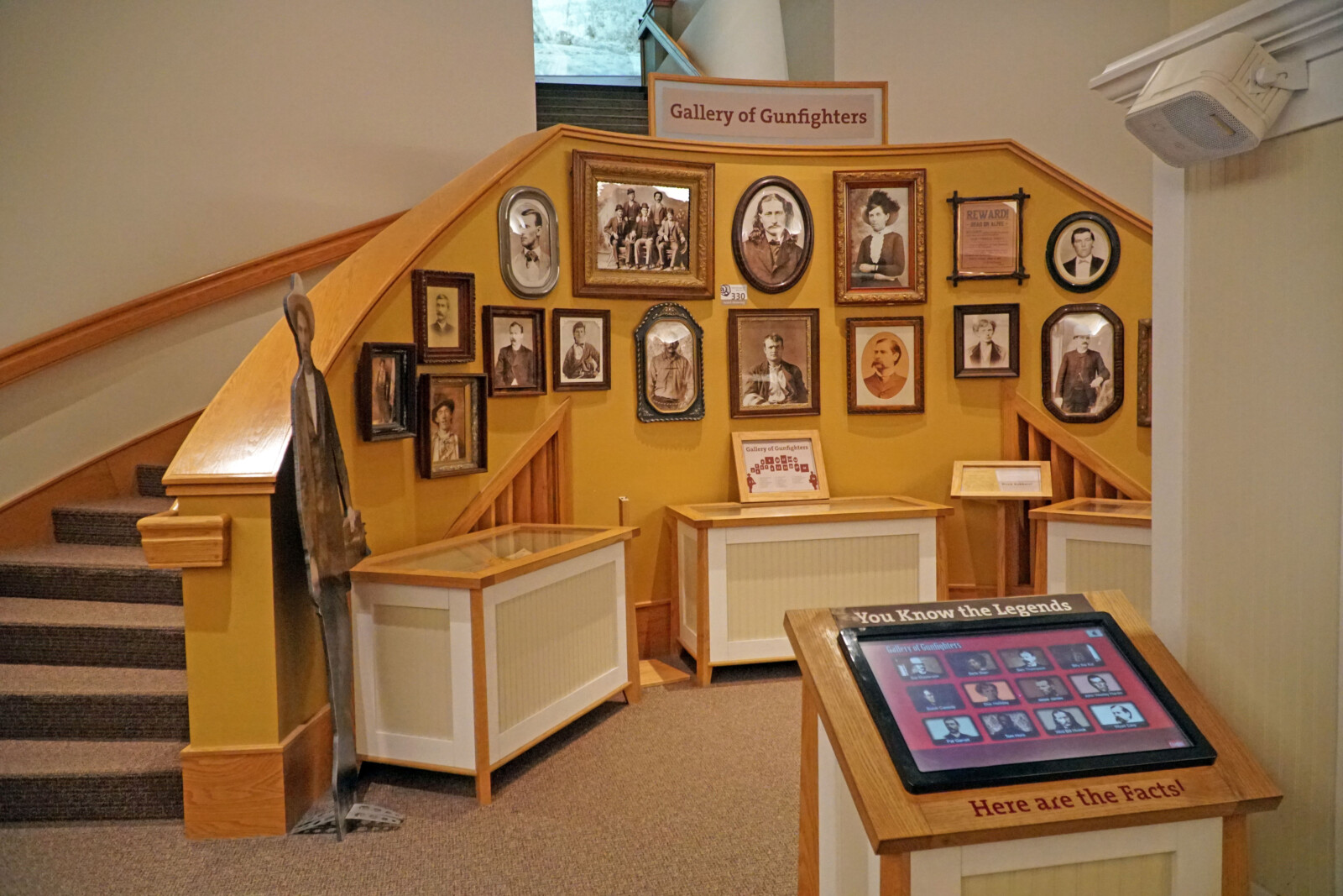 The Gallery of Gunfighters interactive exhibit in the McCracken Research Library.