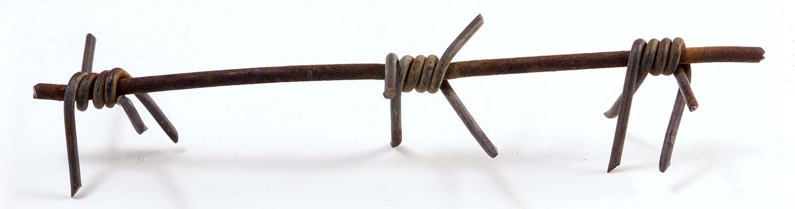 Barbed wire sample from the Buffalo Bill Museum collection. 1.69.1930.22