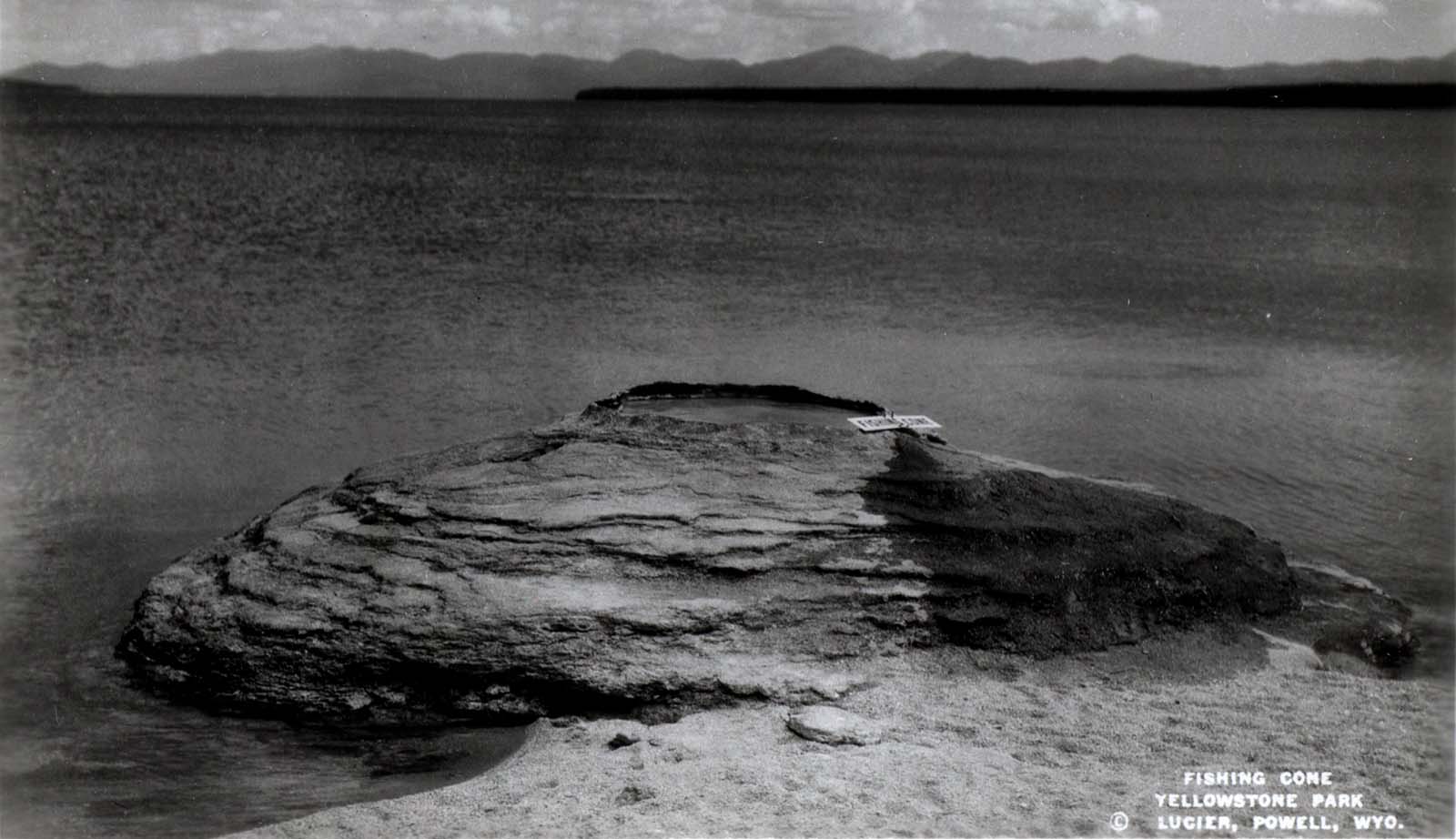 Fishing Cone in Yellowstone National Park. Photo by Albert George Lucier. MS 021 Yellowstone National Park Collection, McCracken Research Library. P.21.0020