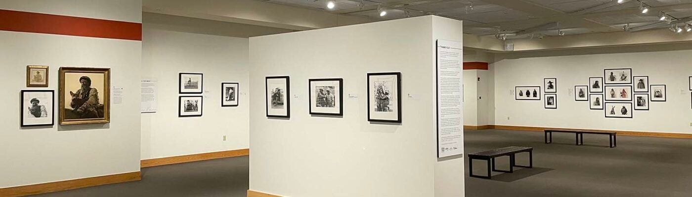 James Bama photography exhibition hanging in the John Bunker Sands Photography Gallery.