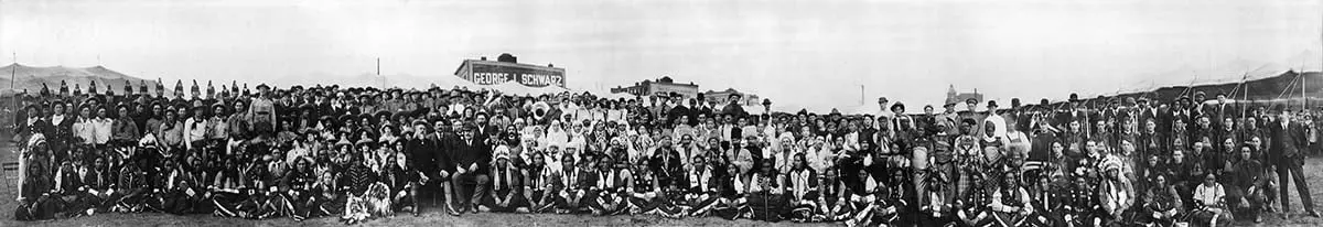 Historic Photo of Buffalo Bill's Wild West Performers